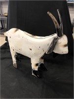 Goat made of recycled metal 16 inches long 14