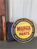 MoPar metal sign- approx 13.5"Wx12"T