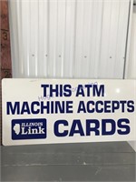 This ATM Machine Assepts Cards -metal