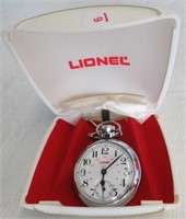 Lionel Pocket Watch with Original Box. Note: Good