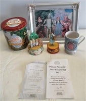 Wizard Of Oz Items Including Music Box, Framed