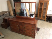 SIGNED DRESSER WITH MIRROR