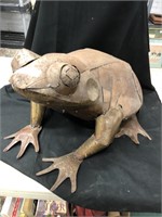 The all metal frog will look great in your garden