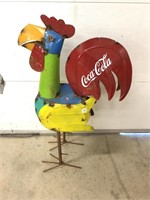 Coca-Cola rooster made from an actual Coca-Cola