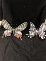 Two butterflies -  handmade handpainted artist