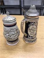 Two beer mugs - one Avon,  the big one made in