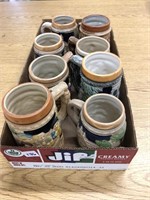 Eight beer mug,s generic but very decorative