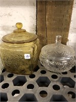 Two sandwich sets, a lidded biscuit jar and a