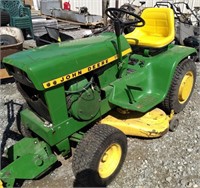John Deere 110 tractor with attachments and tow