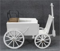 Large Painted Wagon W/ Seat