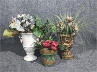 3pc Plants & Floral Arrangements