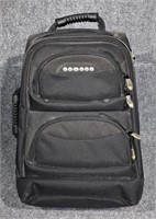 Cellini Carry on Black Rolling Backpack
