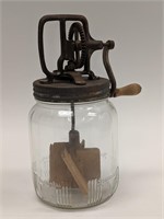 Vintage Butter Churn with Old Wooden Paddles