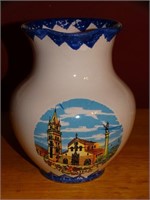 Pitcher w/Church Scene