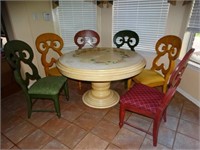 Dining Table With 6 Chairs & Sideboard