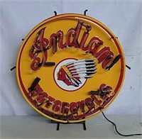 Indian motorcycle neon sign