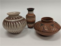 3 Pieces of Native American Pottery