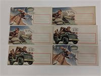 Group of 6 Military Envelopes
