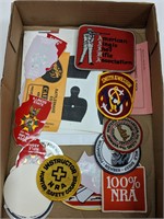 Collection of Gun Patches and Stickers