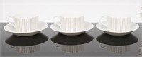 Set of "Arabia" Finnish Teacups and Plates