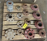 (4)  Sprockets and (10)  Flanges