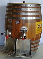 Rich-O Root Beer refrigerated dispenser barrel