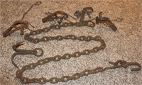 1 bear trap chain, trap drag hook,