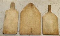 3 wooden cutting boards