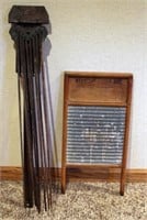 washboard and folding drying rack