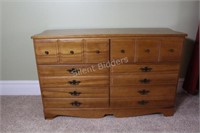 Fruitwood Night Dresser with Six Drawer's