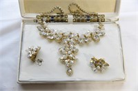 Mid Century Stunning Necklace & Earring Set