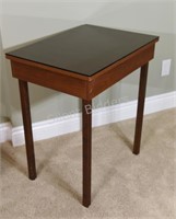 Wood Occasional Table with Straight Legs