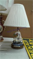 Lady table lamp, 18" tall, works