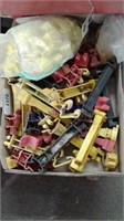Assorted T-post electric fence brackets