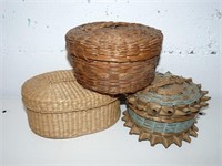 Small Woven Baskets X3