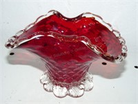 Red Murano / Empoli Glass Dish