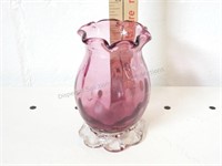 Amethyst Vase 4", W/ Pontil