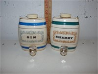 Wade Gin & Sherry Porcelain Dispensers