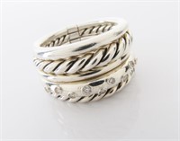 David Yurman Sterling Stax Collection Ring
