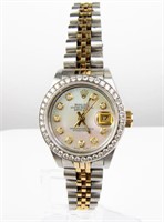 Lady's Rolex 14K, Stainless, Datejust with Diamond