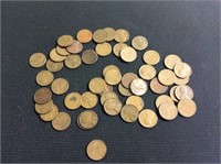 50 WHEAT PENNIES