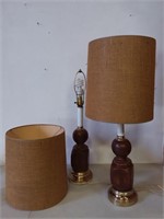Wood Base Table Lamps