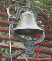 pole bell mounted on 2nd floor balcony,