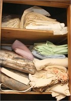 Contents of the linen closet - bedding