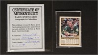 Larry Bird Autograph Basketball Card with COA 1990