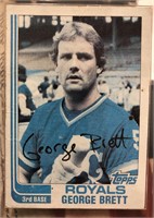 George Brett Autograph Baseball Card 1982 Topps