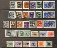 Italy Stamps #NB9-20, NC11-17 etc Mint LH CV $273