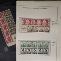 Germany Stamps Mint NH Booklet Panes CV $694