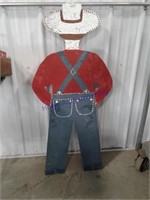 Farmer plywood cut-out, 4 ft. tall