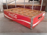 Coke pop crate(red) w/bottle dividers for 24